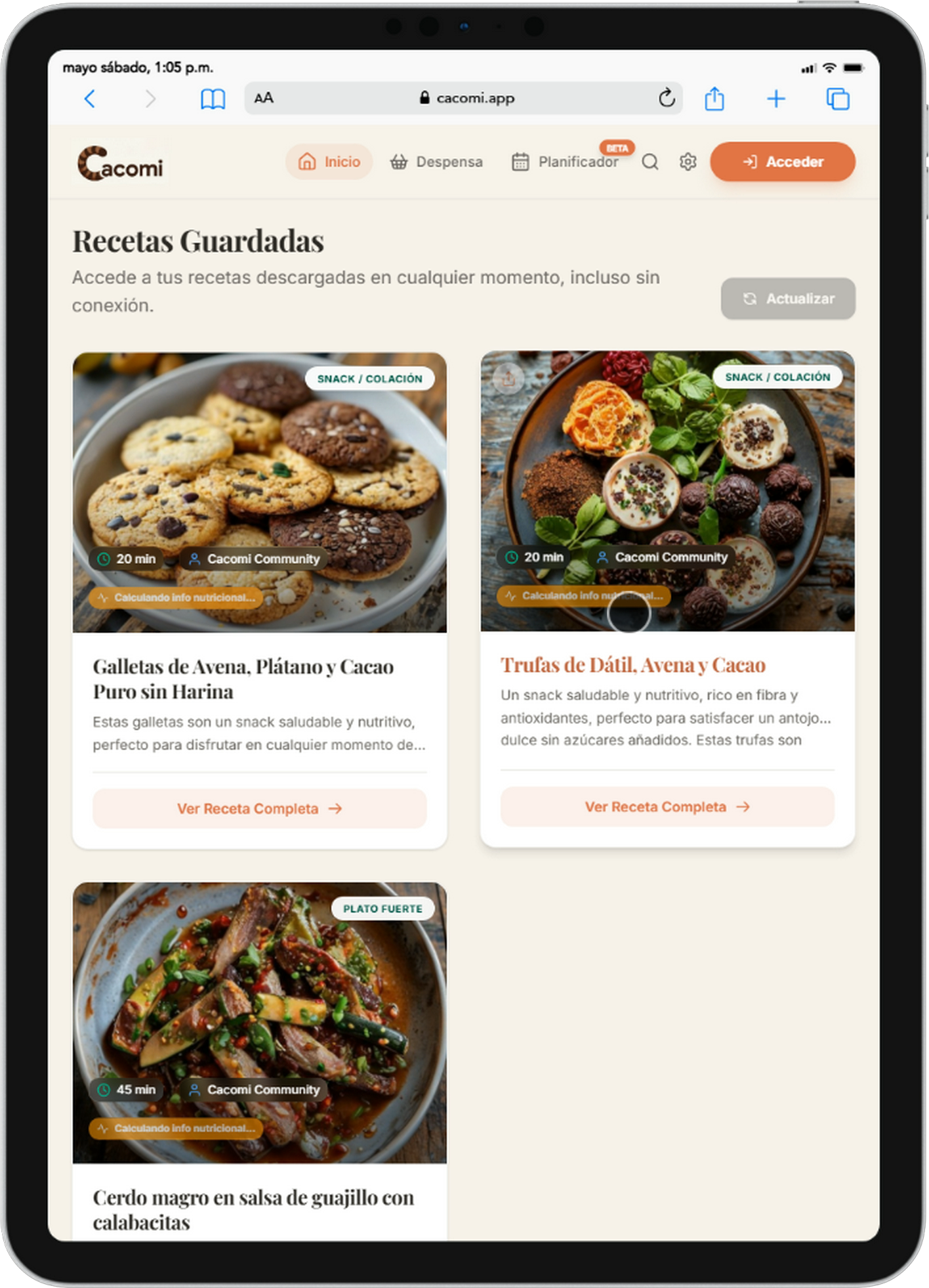 Recetas Offline